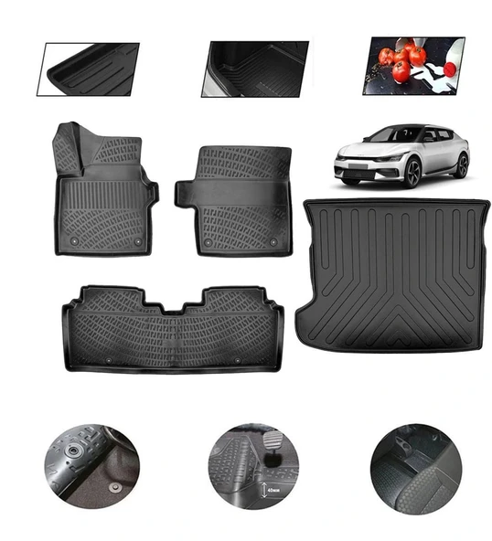 Kia EV6 2022 Model 4D Bagaj Paspas Set ürün görseli 1