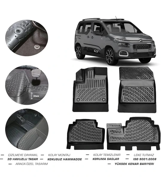 Citroen Berlingo Seperatörlü 2023 Model 4D Paspas ürün görseli 1