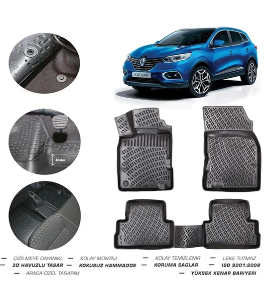 Renault Kadjar 2021 Model 4D Paspas ürün görseli 1