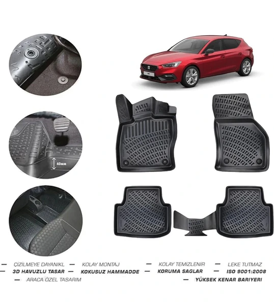 Seat Leon Manuel 2022 Model 4D Paspas ürün görseli 1