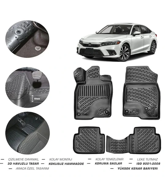 Honda Civic Sedan 2022 Model 4D Paspas ürün görseli 1