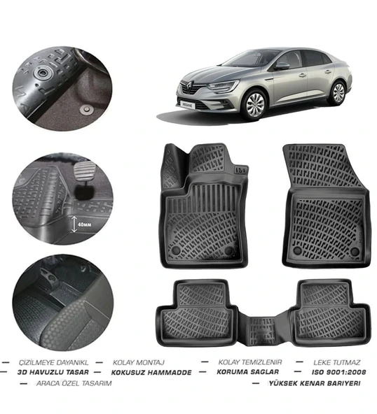 Renault Megane 4 Sedan 2018 Model 4D Paspas ürün görseli 1