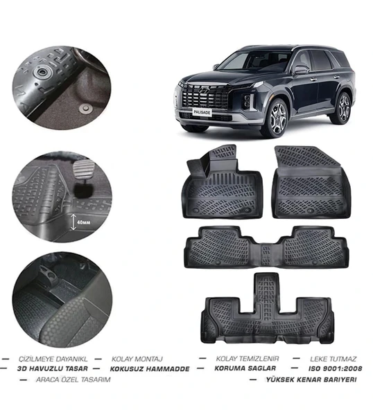 Hyundai Palisade 2021 Model 4D Paspas ürün görseli 1