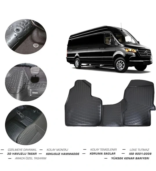 Mercedes Sprinter Minibüs 2022 Model 4D Paspas ürün görseli 1