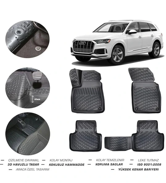Audi Q7 2016 Model 4D Paspas ürün görseli 1