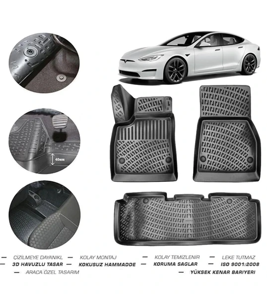 Tesla Model S 2016 Model 4D Paspas ürün görseli 1