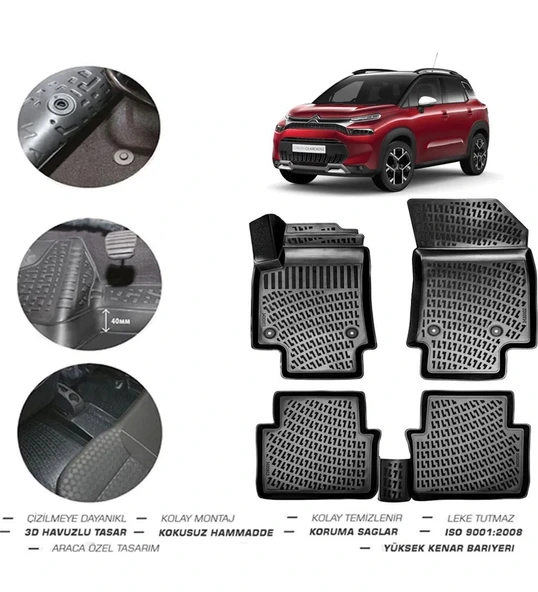 Citroen C3 Aircross 2022 Model 4D Paspas ürün görseli 1