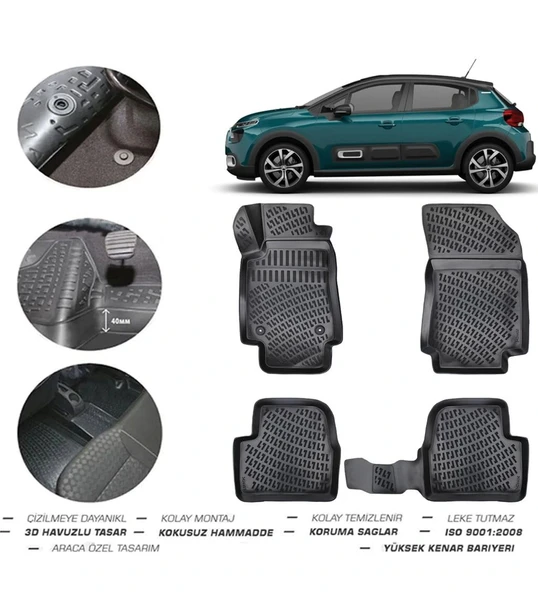 Citroen C3 2017 Model 4D Paspas ürün görseli 1