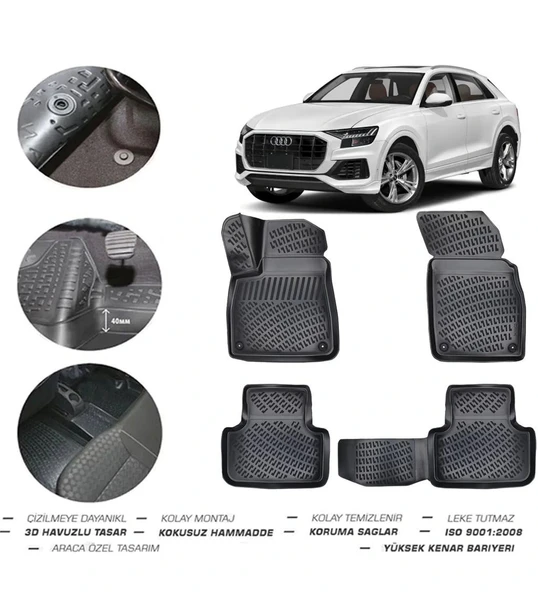 Audi Q8 2025 Model 4D Paspas ürün görseli 1