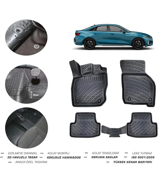 Audi A3 Sedan 2026 Model 4D Paspas ürün görseli 1