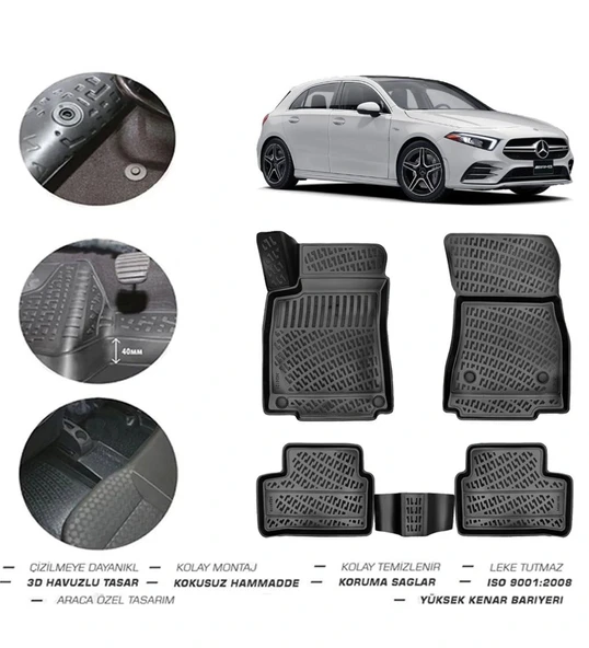 Mercedes A Serisi W177 HB Cepsiz 2021 Model 4D Paspas ürün görseli 1