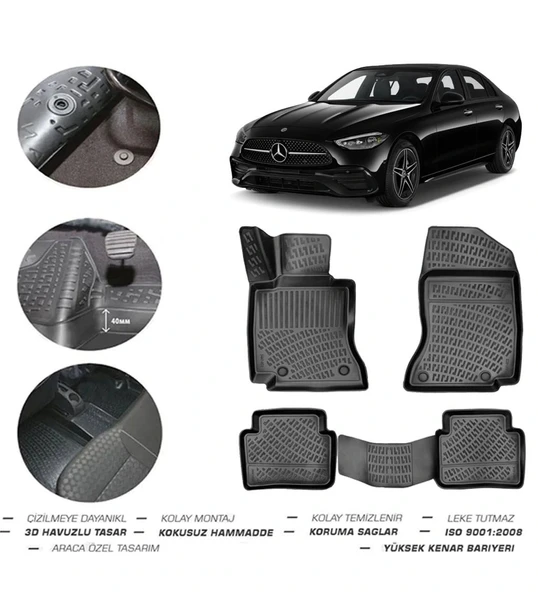 Mercedes C Serisi W206 2025 Model 4D Paspas ürün görseli 1