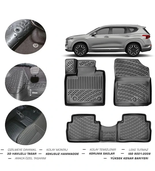 Hyundai Santa Fe Hibrit 2023 Model 4D Paspas ürün görseli 1