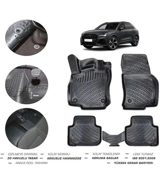 Audi Q3 2020 Model 4D Paspas ürün görseli 1