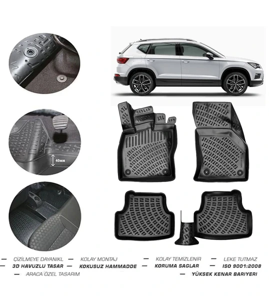 Seat Ateca 2018 Model 4D Paspas ürün görseli 1