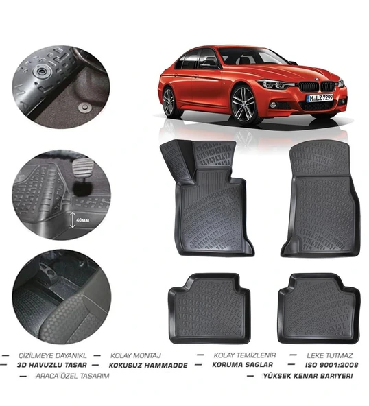 Bmw 3 Serisi F30 Station Wagon 2018 Model 4D Paspas ürün görseli 1