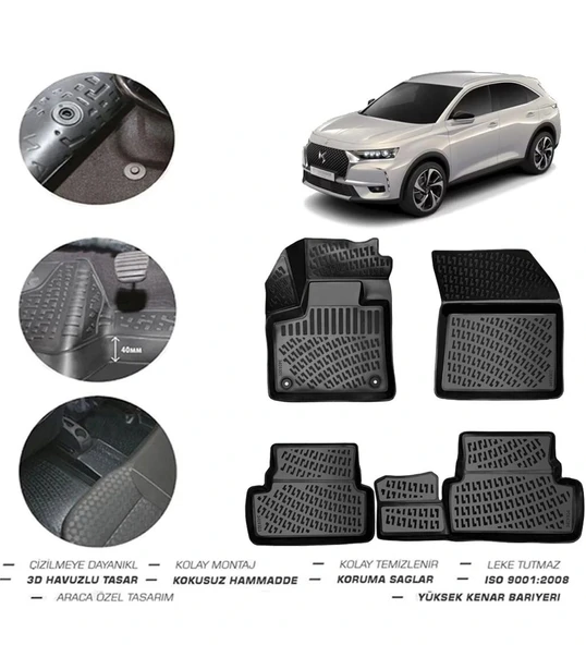 DS 7 Crossback E-Tense 2025 Model 4D Paspas ürün görseli 1