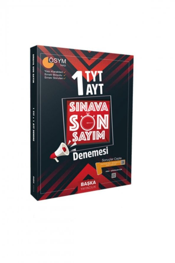 Başka Yayıncılık 2021 TYT-AYT Sınava Son Sayım 1 Denemesi ürün görseli 1