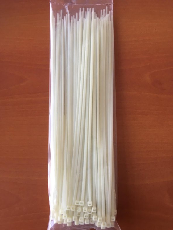 CMSOLAR Kablo Bağı Cırt Kelepçe 4,8X400 100 Adet Beyaz Nylon 6.6 ürün görseli 1