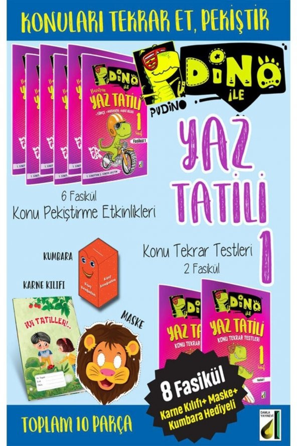 DAMLA YAYINLARI PUDİNO İLE YAZ TATİLİ 1.SINIF ürün görseli 1