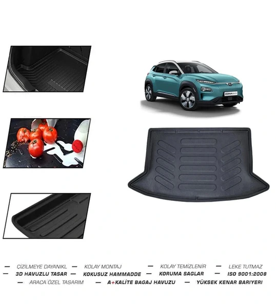 Hyundai Kona (Çift Cepli) Elektrikli  2018 Model Bagaj Havuzu ürün görseli 1