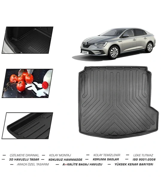Renault Megane 4 Sedan Sag Kulaklı 2018 Model Bagaj Havuzu ürün görseli 1
