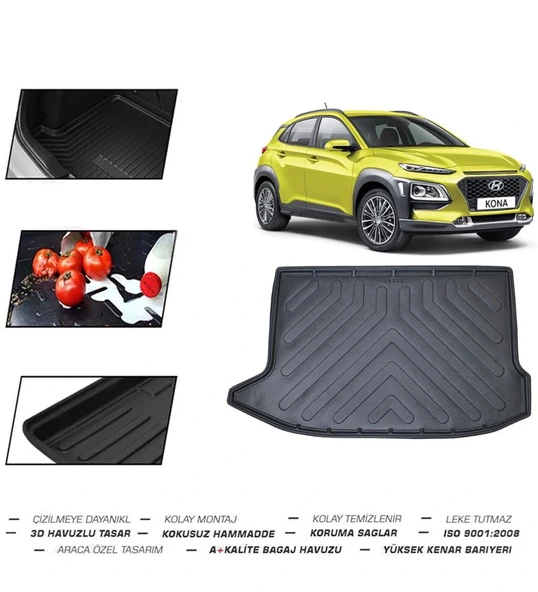 Hyundai Kona (Tek Cepli) 2020 Model Bagaj Havuzu ürün görseli 1