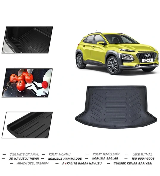 Hyundai Kona (Çift Cepli) 2022 Model Bagaj Havuzu ürün görseli 1