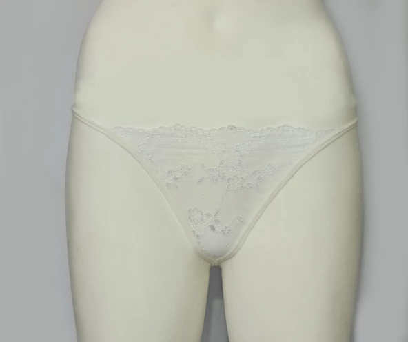 ASM1235 Kadın 6 Lı Renkli Dantel İlk Aşkım String - Resim 3