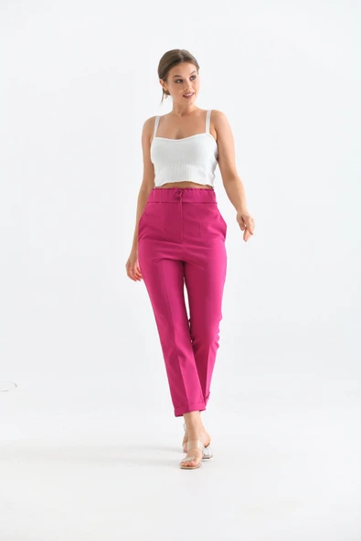 FTZ Women Kadın Douable Crep  Fuşya 30170 ürün görseli 1