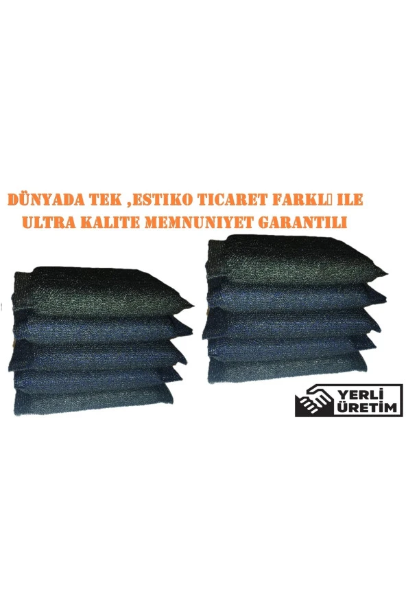 Inox Telli Temizlik Süngeri 10lu Paket ürün görseli 1