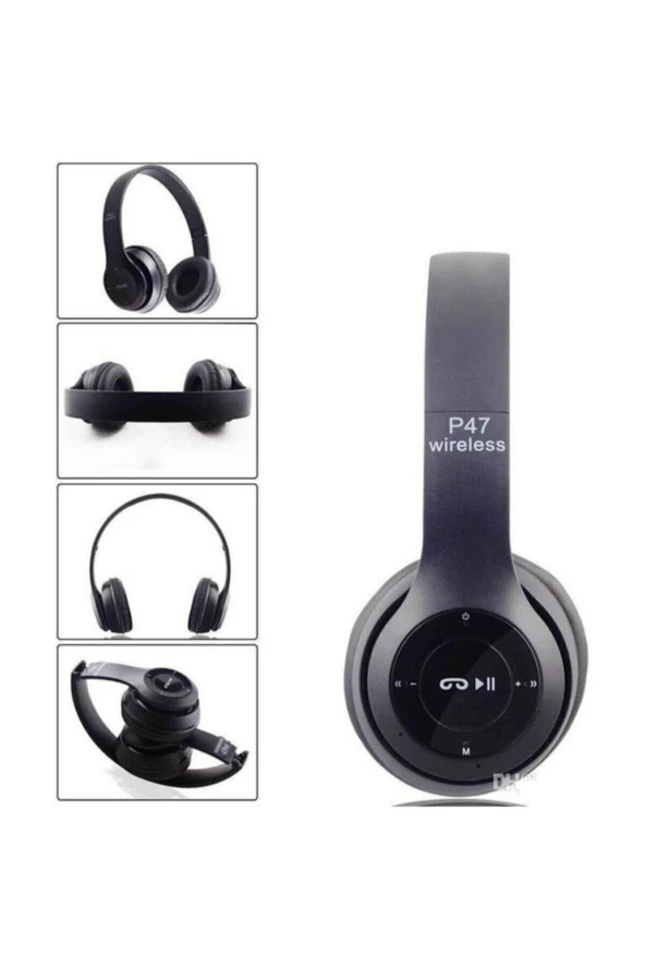 AbaTech HUAWEİ Y7 2019 UYUMLU P47 WİRELESS BLUETOOTH KABLOSUZ KULAKLIK KATLANABİLİR ürün görseli 1