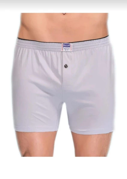 BERRAK 1099 ERKEK PENYE BOXER ŞORT TEKLİ  GRİ M ürün görseli 1