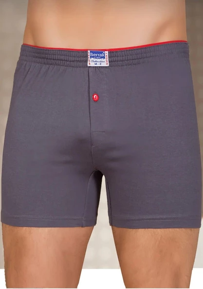 BERRAK 1099 ERKEK PENYE BOXER ŞORT 12 ADET  FÜME M ürün görseli 1