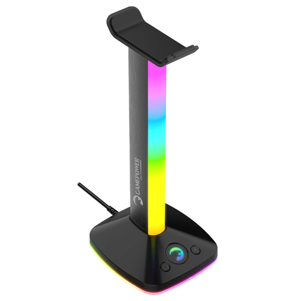 GamePower EliteRack RGB Gaming USB3.0 Oyuncu Kulaklık Standı ürün görseli 1