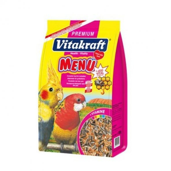 VİTAKRAFT MENÜ PARAKET YEMİ  1000 Gr ürün görseli 1
