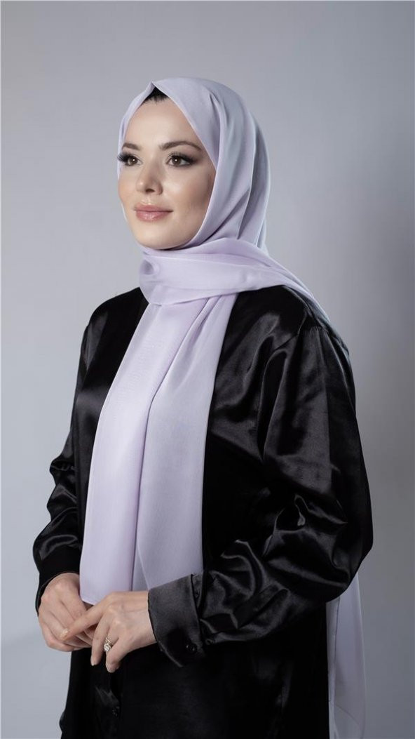 Lila Düz Klasik Şal Şifon Kumaş Janjan Abiye 202108_28 ürün görseli 1