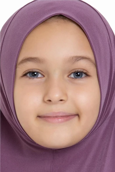 Violet Pratik Hazır Geçmeli Genç Tesettür Bone Sandy Kumaş Düz Hijab 2312_21 ürün görseli 1