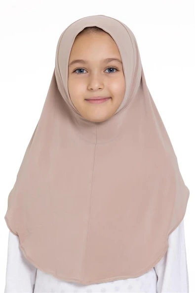 Sütlü Kahve Pratik Hazır Geçmeli Genç Tesettür Bone Sandy Kumaş Düz Hijab 2312_26 ürün görseli 1