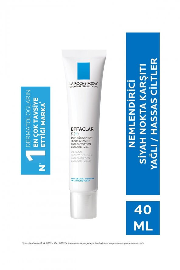 La Roche Posay Effaclar K(+) Bakım Kremi Siyah Nokta Karşıtı Sebum Düzenleyici 40 ml ürün görseli 1
