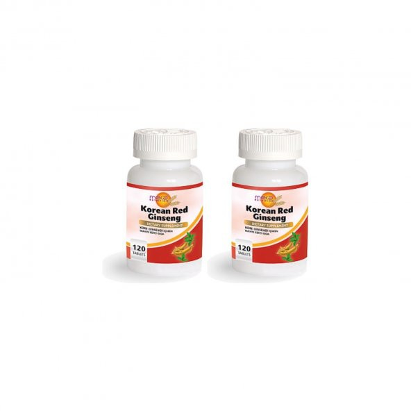Meka Nutrition Korean Red Ginseng 500 Mg 120 Tablet 2 Kutu ürün görseli 1