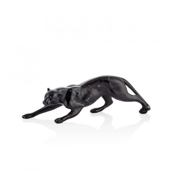 LAMEDOR SİYAH MERMER DESENLİ LEOPARD 35.5*8*10 CM ürün görseli 1