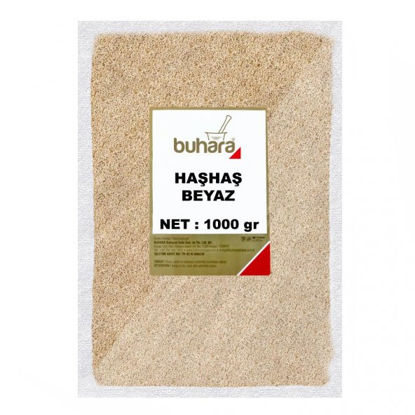 BUHARA HAŞHAŞ BEYAZ 1000 GR ürün görseli 1