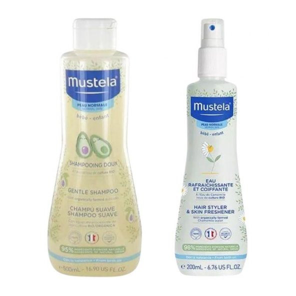 Mustela Banyo Seti (Gentle Shampoo 500 ml ve Skin Freshener) ürün görseli 1