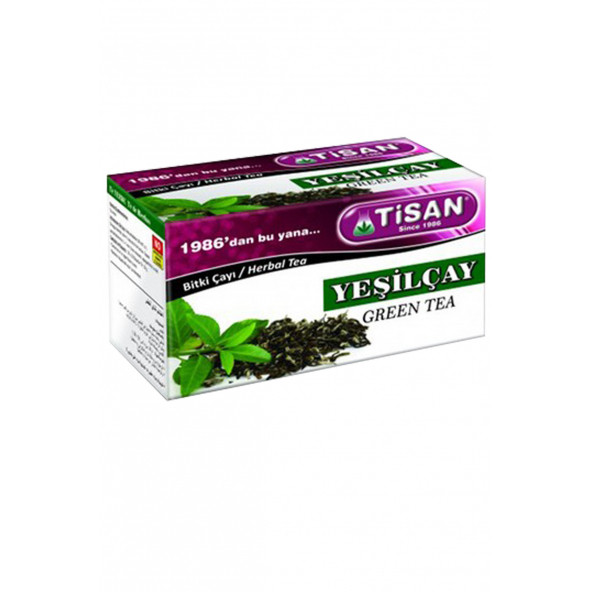 Tisan Yeşilçay Bitki Süzen Poşet Çay 20'li ürün görseli 1