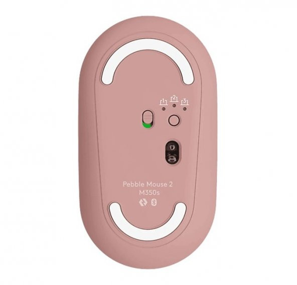 Logitech M350s Pebble 2 Pembe Bluetooth Mouse - Resim 3