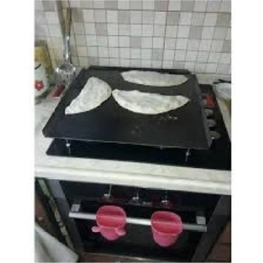 Ewoxi Ocak Üstü Ekmek Yufka Gözleme Sacı 50 x 50 cm kare saç ürün görseli 1
