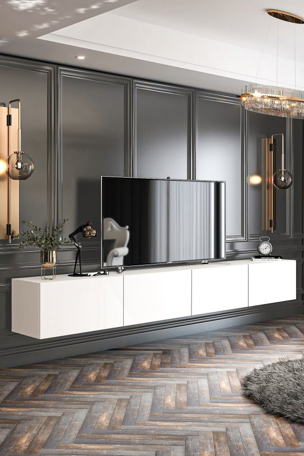 Givayo Mobilya Givayo Milan Tv Ünitesi  Duvara Monte - Ayaklı Kullanım 240 cm ürün görseli 1