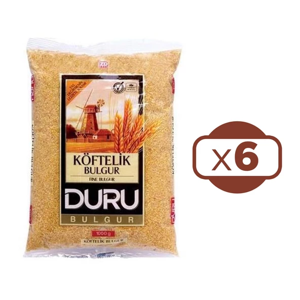 Duru Köftelik Bulgur 1 kg x 6 Adet ürün görseli 1