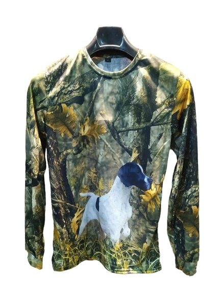 Kara Kafa Pointer Orman Desenli Uzun Kollu Sweatshirt ürün görseli 1